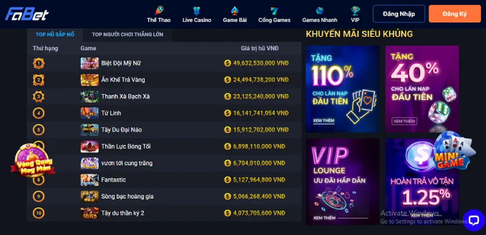 Thưởng Sinh Nhật & Đặc Quyền VIP